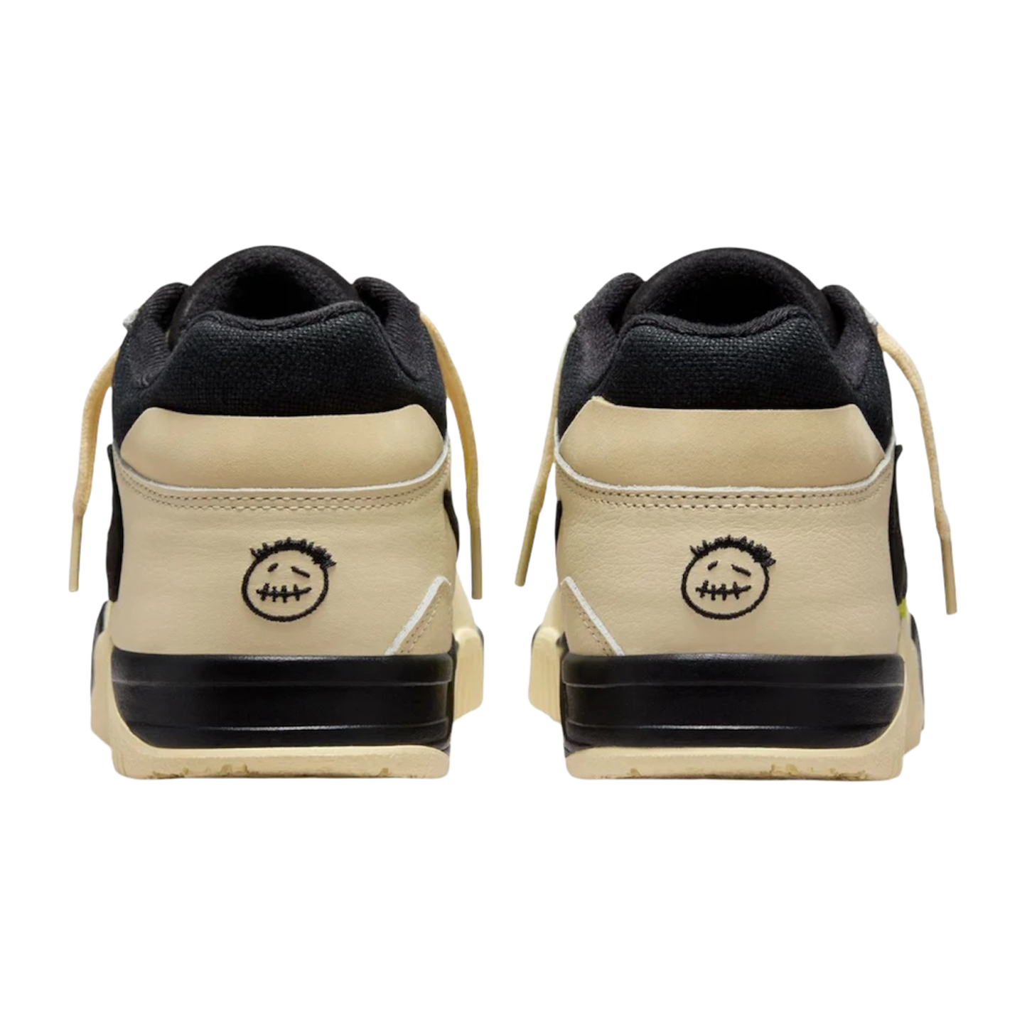 حذاء جوردان x ترافيس سكوت جامبمان جاك تي آر 'موسلين أسود لامع بنقشة الصبار'