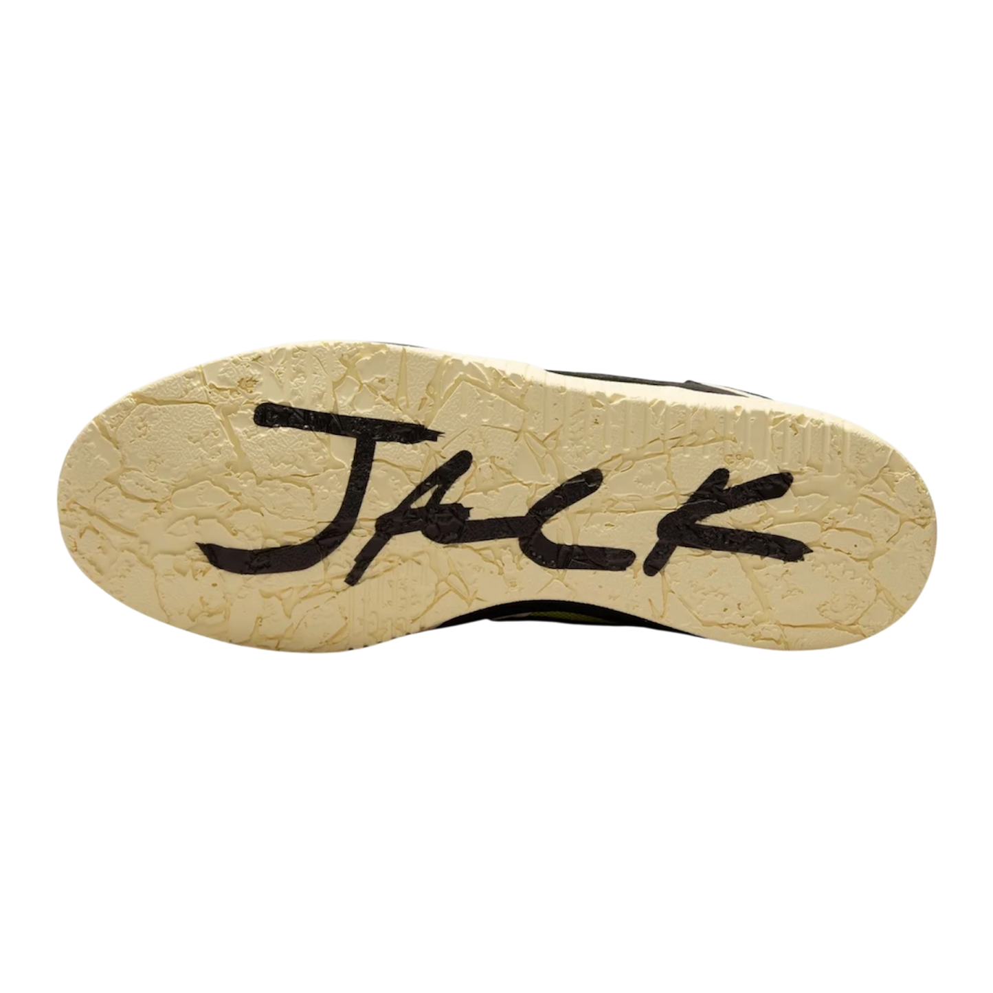 حذاء جوردان x ترافيس سكوت جامبمان جاك تي آر 'موسلين أسود لامع بنقشة الصبار'