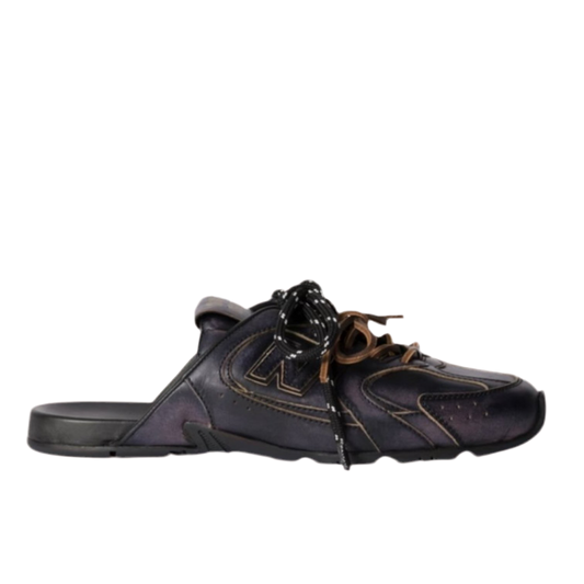 حذاء نيو بالانس × ميو ميو 530 SL ديكو من جلد العجل باللون الأسود