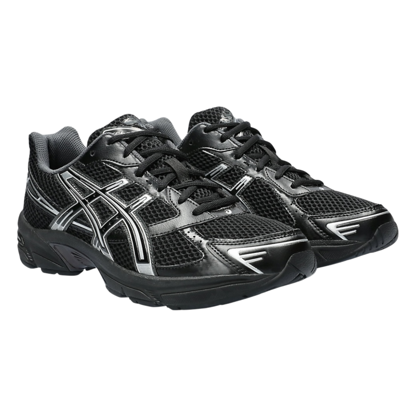 حذاء ASICS GEL-1130 'أسود/فضي نقي'