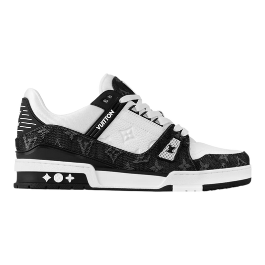 حذاء رياضي من لويس فويتون "دينيم نوار" أبيض/أسود