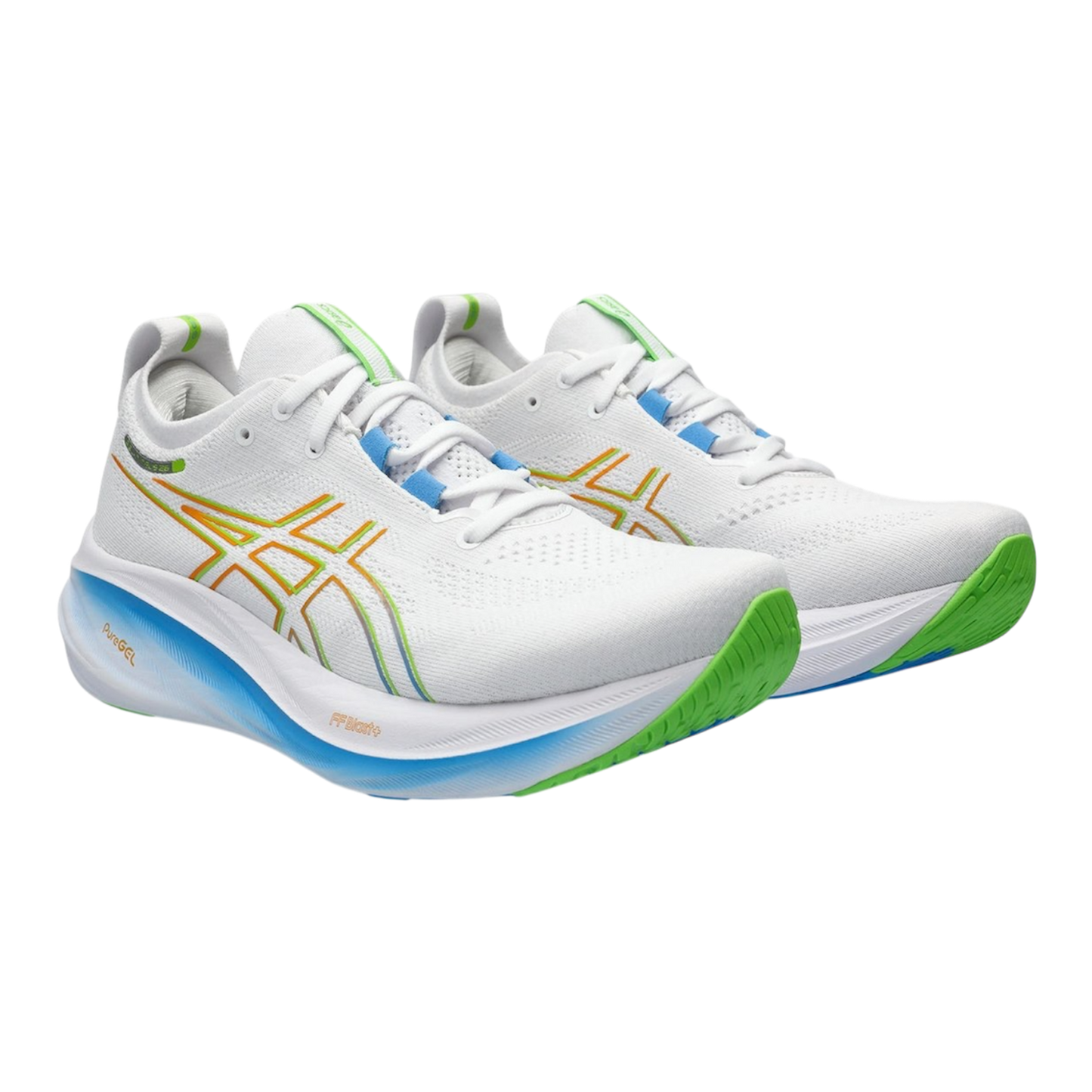 حذاء أسيكس جيل-نيمبوس 26 "أبيض/منظر مائي"