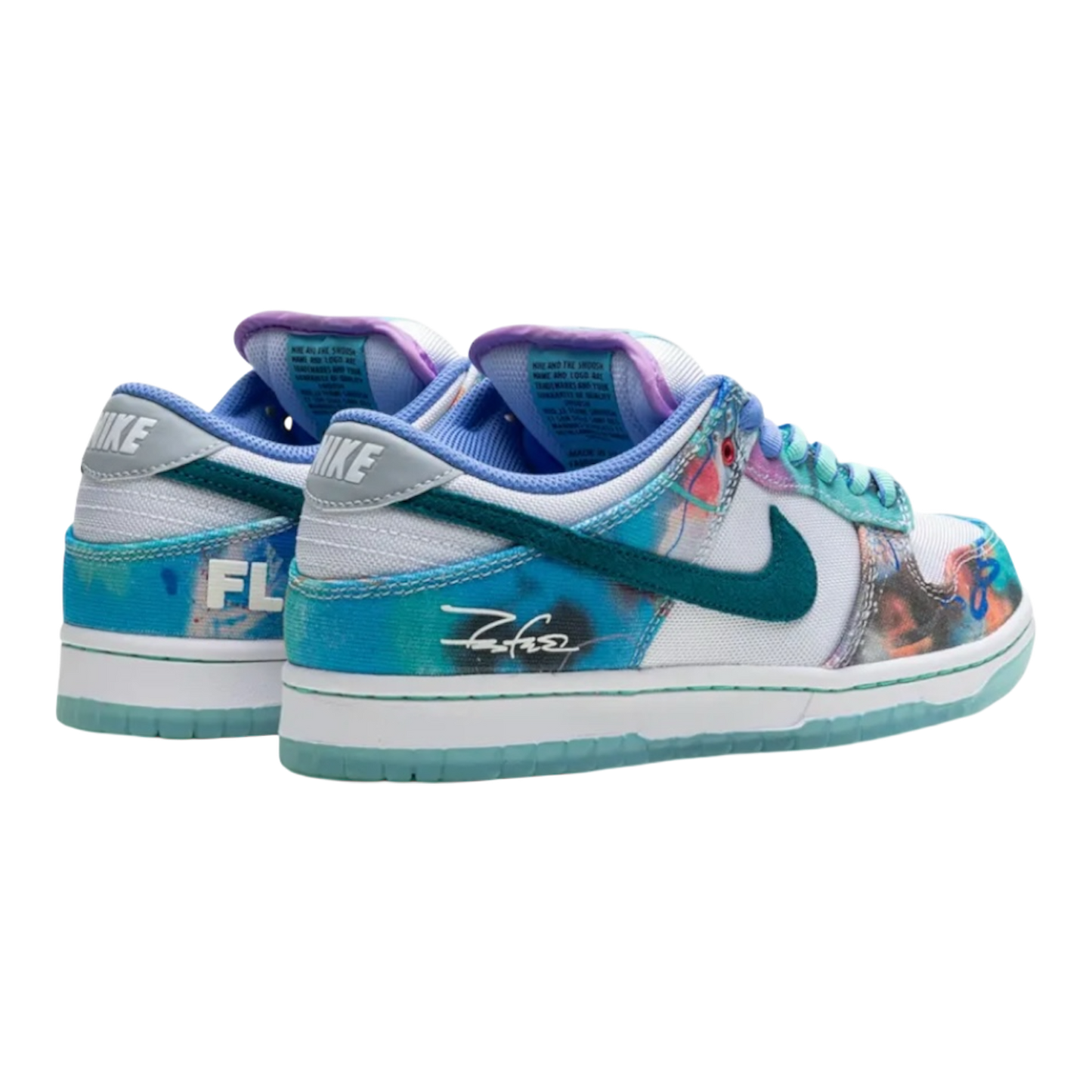 Futura Laboratories x Nike Dunk Low SB 'Bleached Aqua'