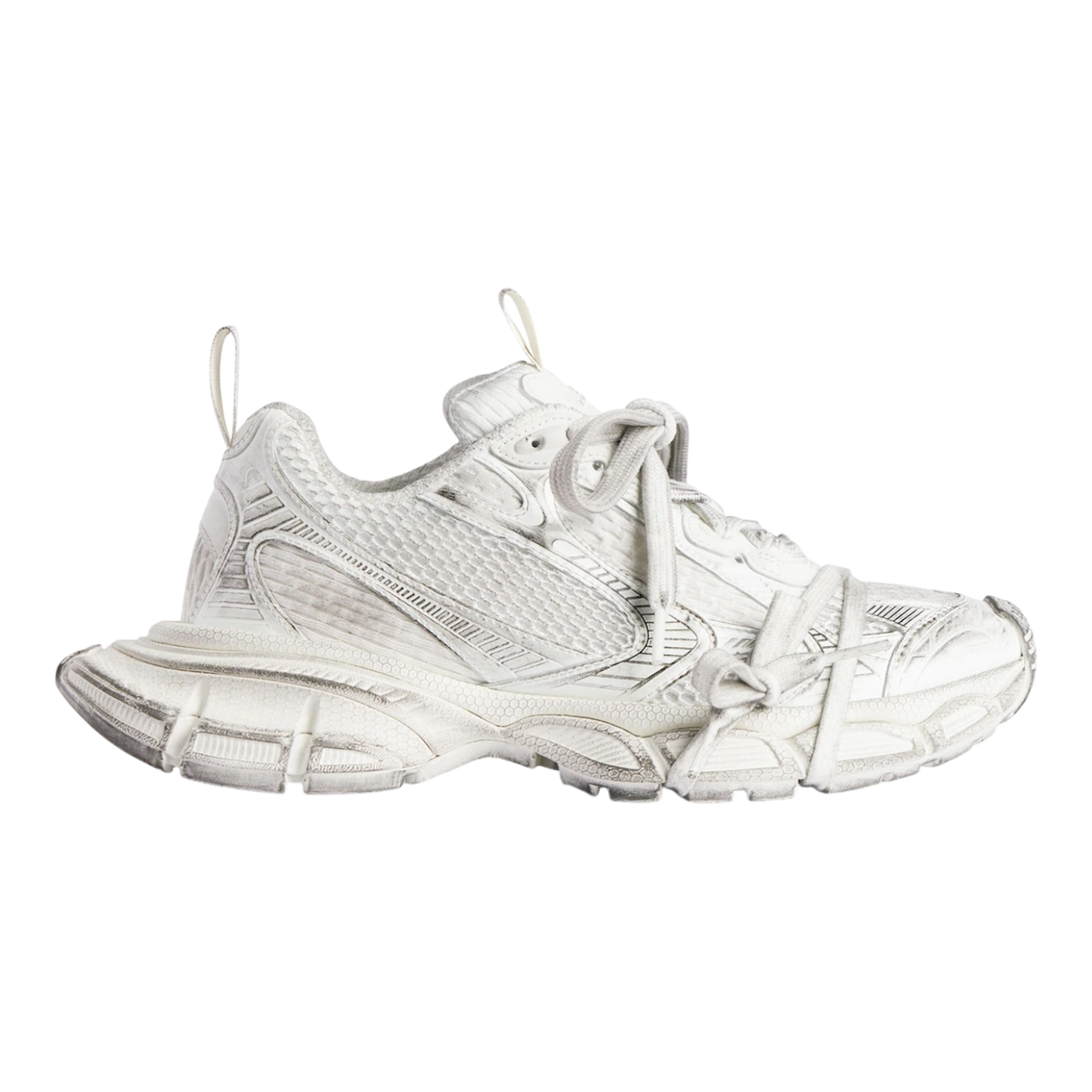 بالنسياغا مقاس 3XL "مُهترئ" "أبيض"