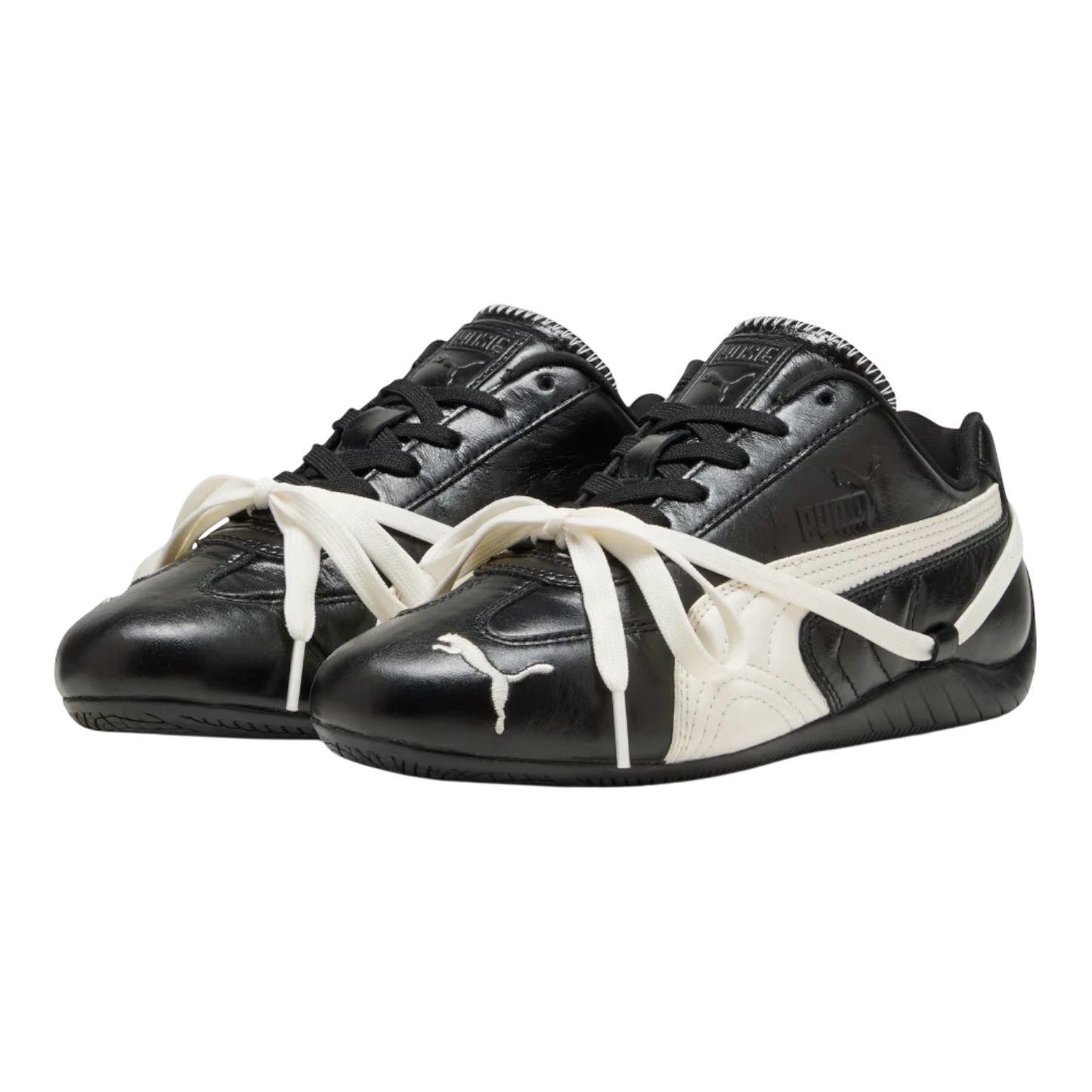 حذاء رياضي PUMA x ROSÉ Speedcat Lea باللونين الأسود والأبيض