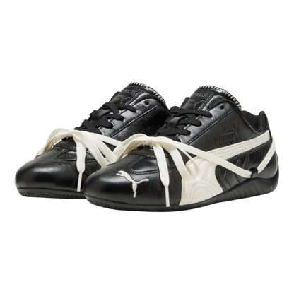 حذاء رياضي PUMA x ROSÉ Speedcat Lea باللونين الأسود والأبيض