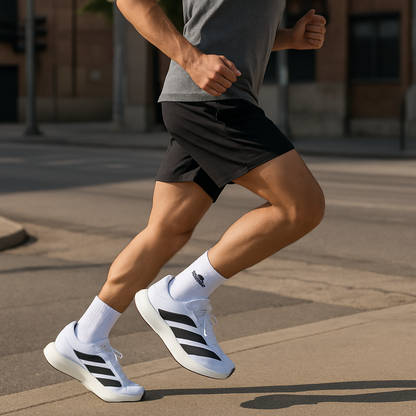 حذاء أديداس أديزيرو إيفو إس إل أبيض وأسود