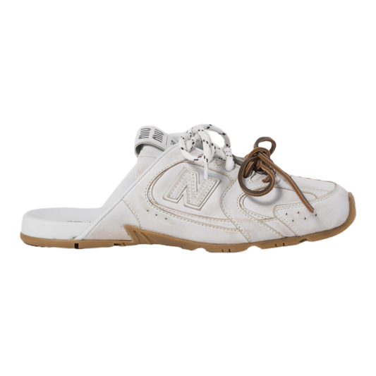حذاء نيو بالانس × ميو ميو 530 SL ديكو من جلد العجل باللون الأبيض