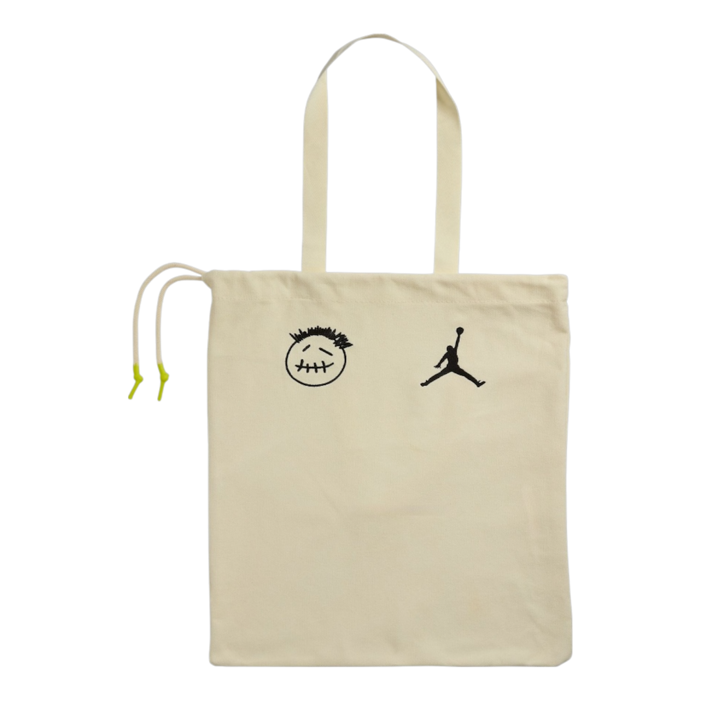 حذاء جوردان x ترافيس سكوت جامبمان جاك تي آر 'موسلين أسود لامع بنقشة الصبار'