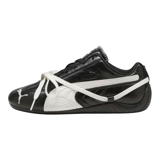 حذاء رياضي PUMA x ROSÉ Speedcat Lea باللونين الأسود والأبيض
