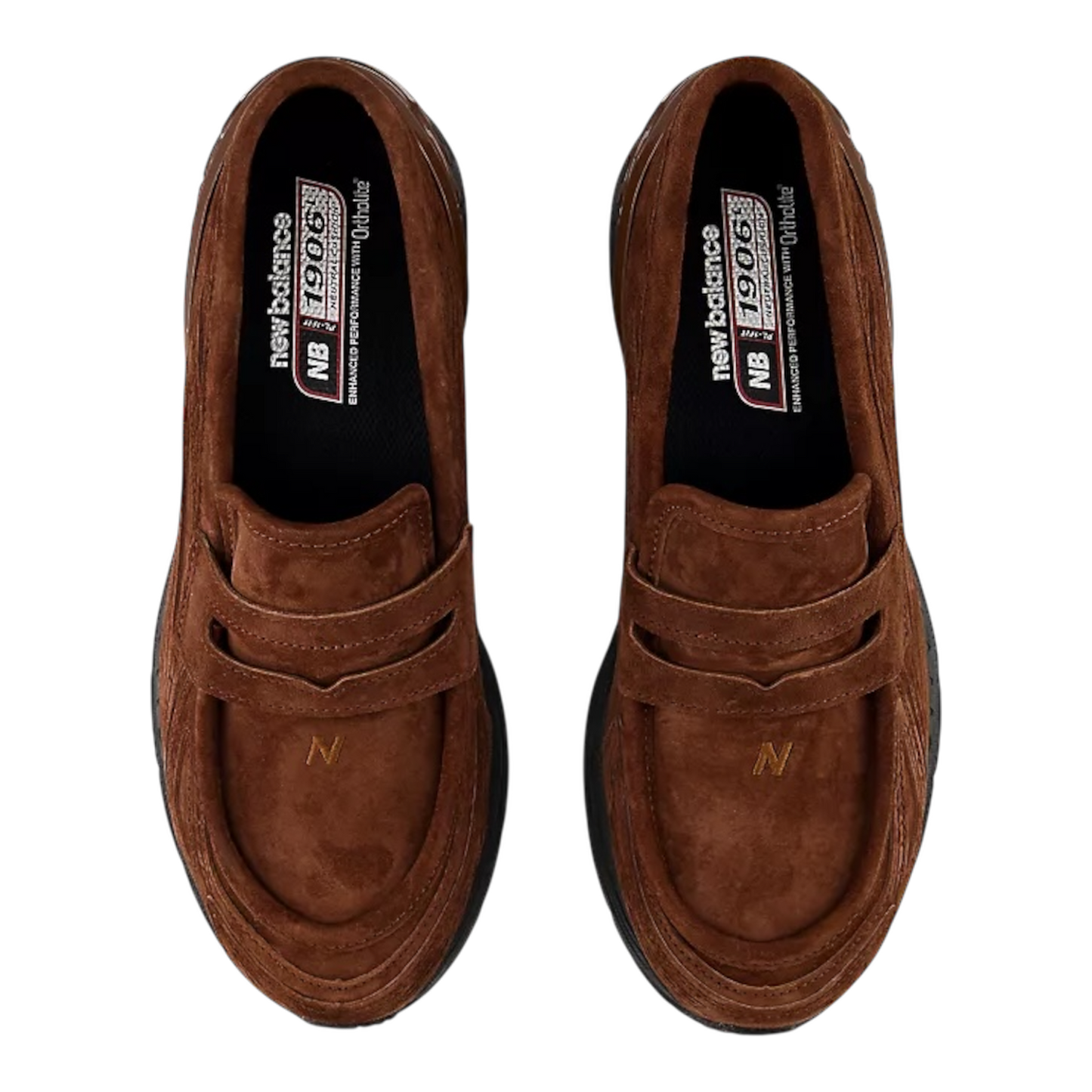 حذاء نيو بالانس 1906L من جلد الغزال بلون البلوط الغني